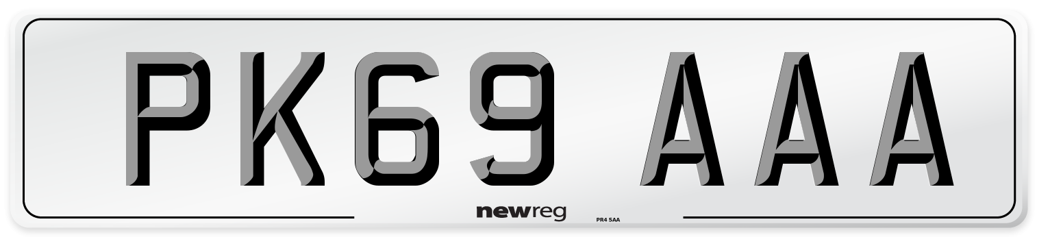 PK69 AAA Number Plate from New Reg